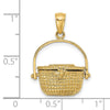 Gold Polished Basket Pendants