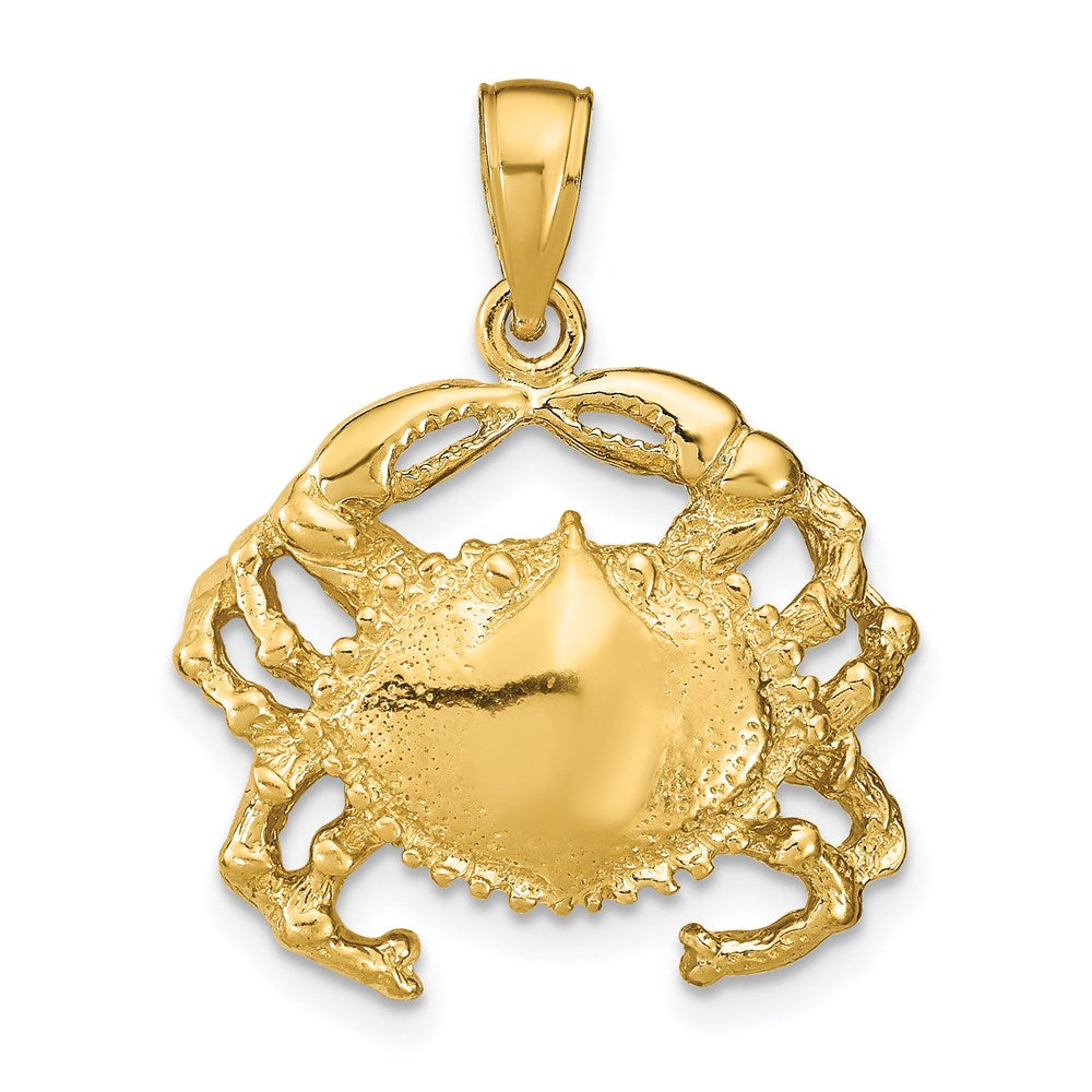 Gold Polished Crab Pendants