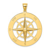 Gold Polished Compass Pendants
