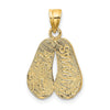 14K BAHAMAS Double Sandals Charm