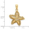 14K Starfish Filigree Charm