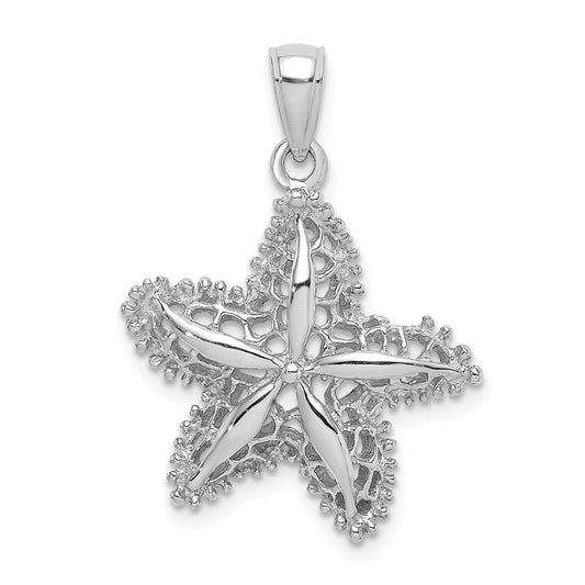 Gold Polished Starfish Pendants