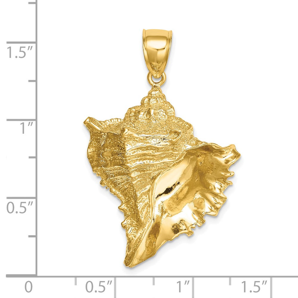 Gold Polished Sea Shell Pendants