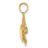 Gold Polished Crab Pendants