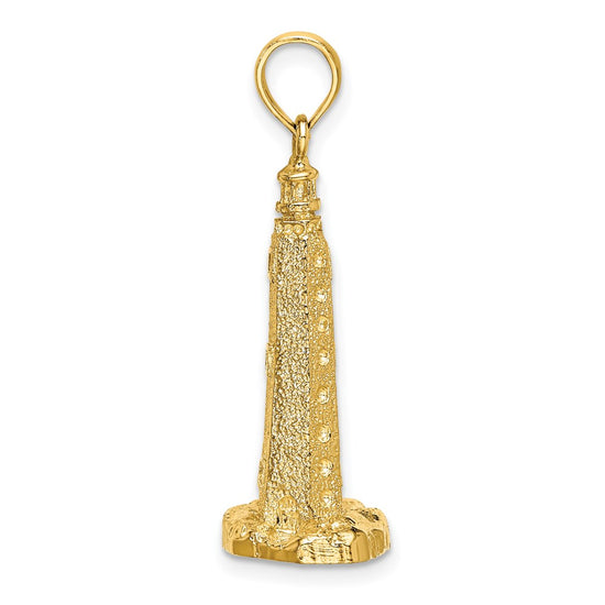 14K 3-D Cape Henlopen Delaware Lighthouse Charm
