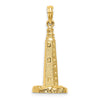 14K 3-D Cape Henlopen Delaware Lighthouse Charm