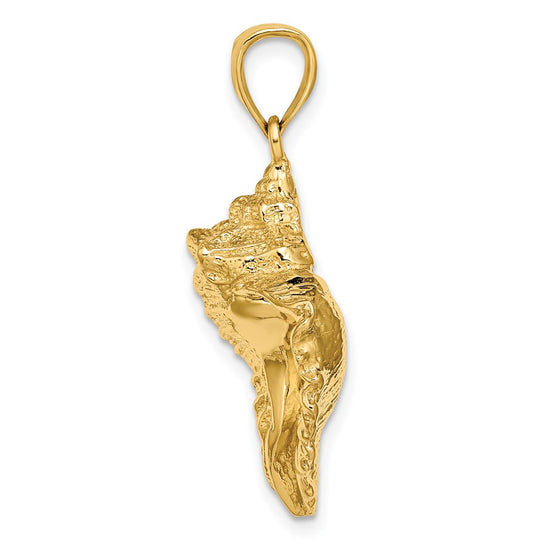 Gold Polished Sea Shell Pendants
