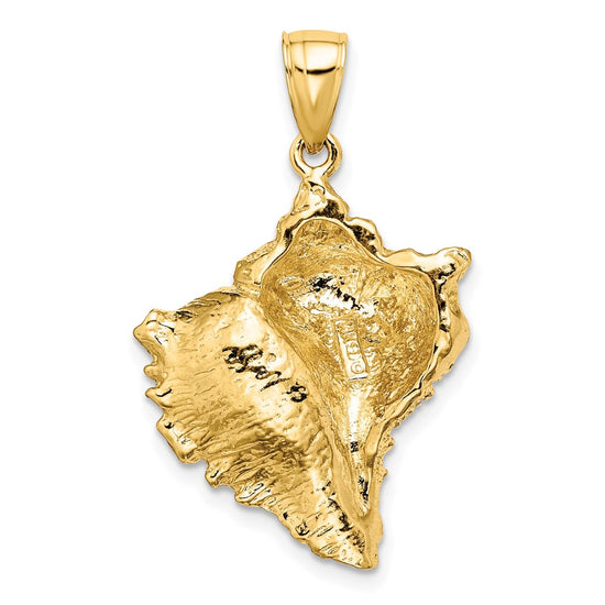 Gold Polished Sea Shell Pendants