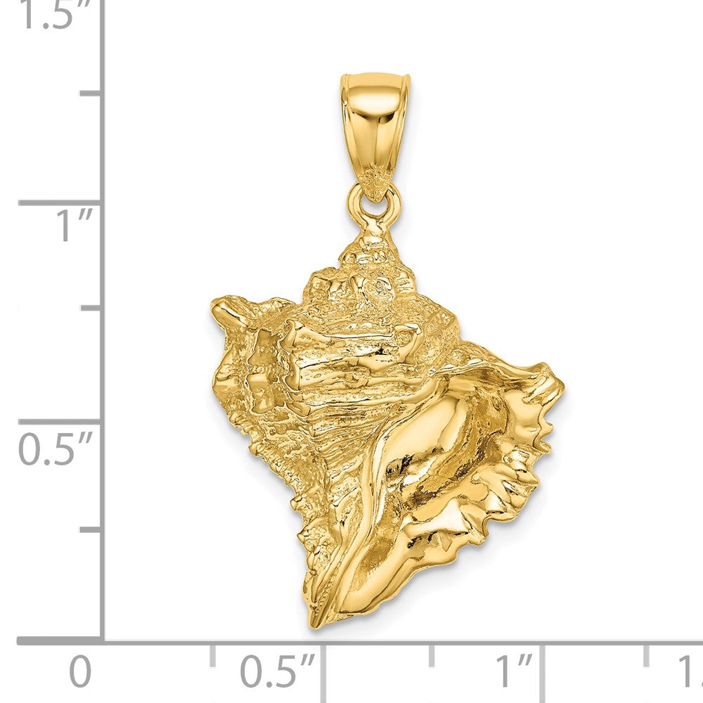Gold Polished Sea Shell Pendants