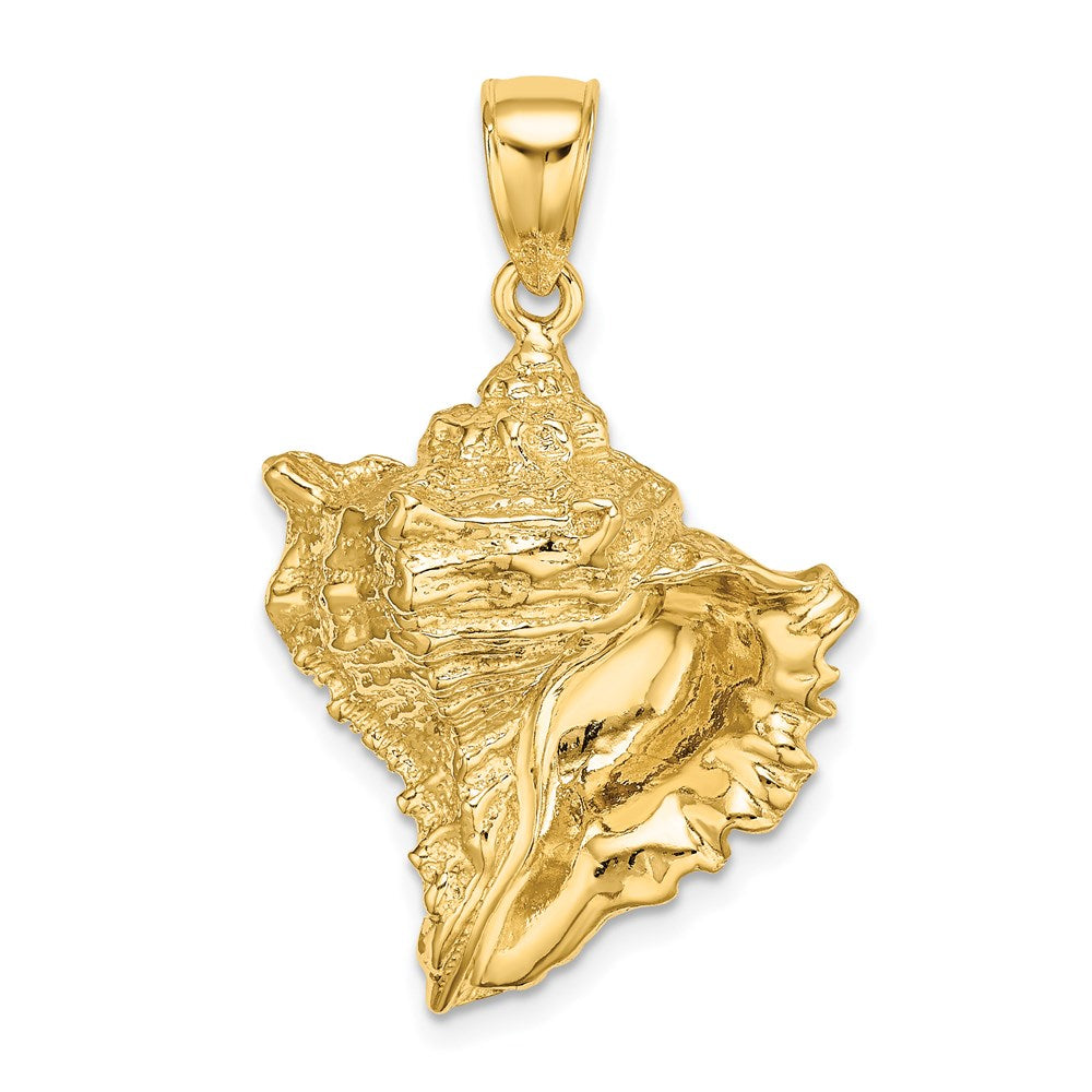 Gold Polished Sea Shell Pendants