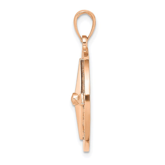Gold Polished Compass Pendants