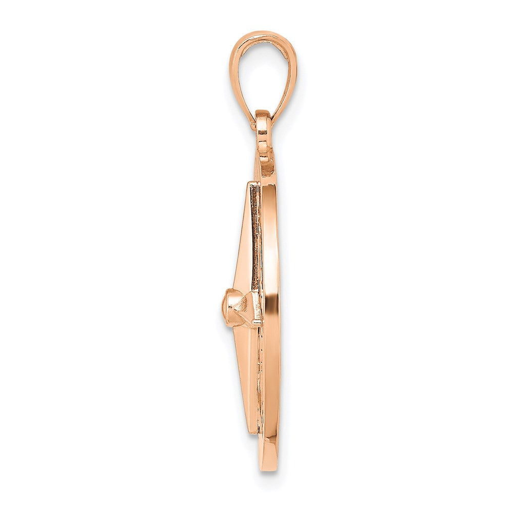 Gold Polished Compass Pendants