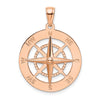 Gold Polished Compass Pendants