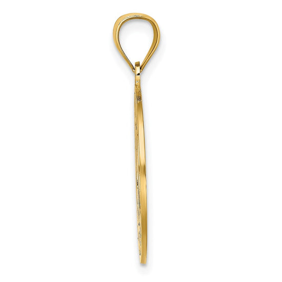 14K SAINT THOMAS with Dolphins Charm
