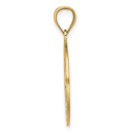14K SAINT THOMAS with Dolphins Charm
