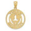 14K SAINT THOMAS with Dolphins Charm