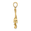 Gold Polished Anchor Pendants