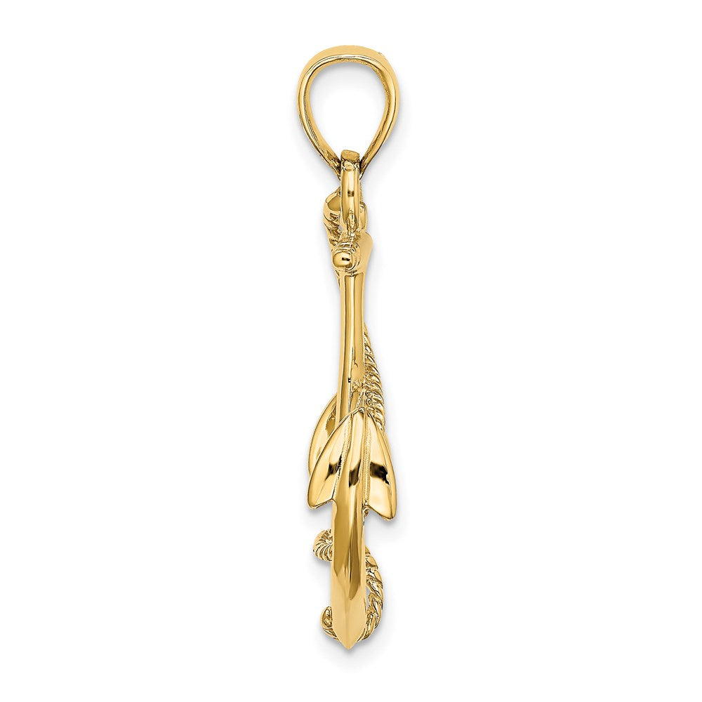 Gold Polished Anchor Pendants