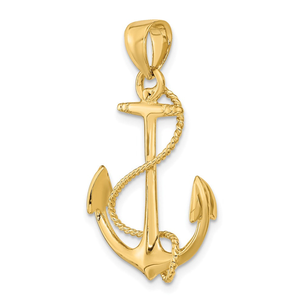 Gold Polished Anchor Pendants