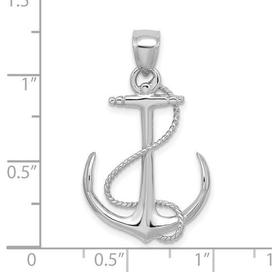 Gold Polished Anchor Pendants