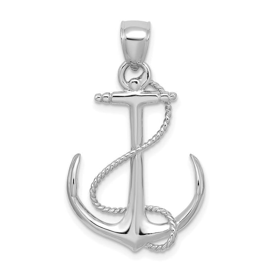 Gold Polished Anchor Pendants