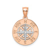 Gold Polished Compass Pendants