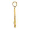 Gold Polished Sailboat Pendant