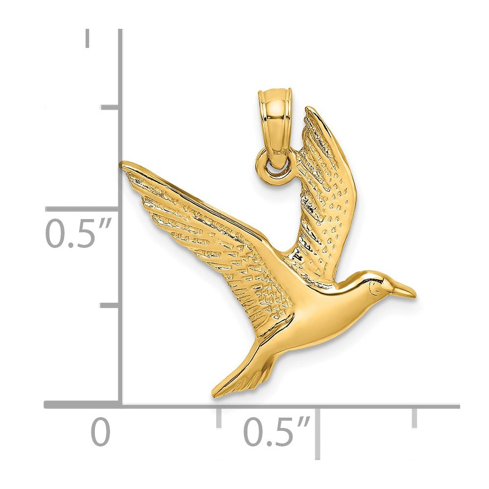 Gold Polished Seagull Pendants