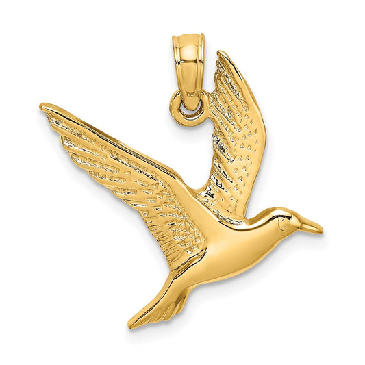 Gold Polished Seagull Pendants
