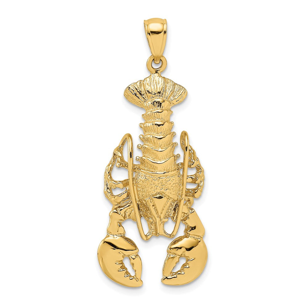 Gold Polished Lobster Pendants