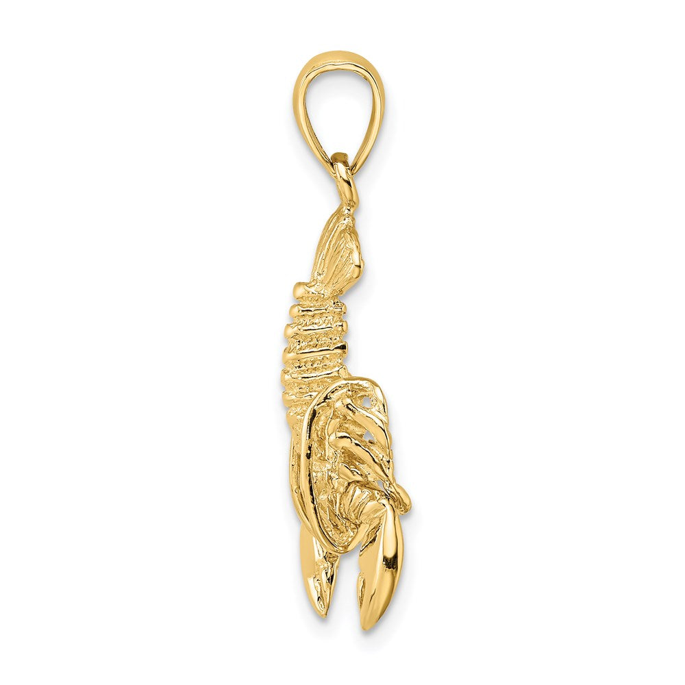 Gold Polished Lobster Pendants
