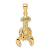 Gold Polished Lobster Pendants