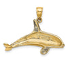 Gold Polished Whale Pendants