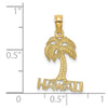 14K HAWAII Palm Tree Charm