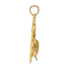 Gold Polished Dolphin Pendants