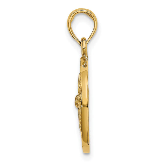14K Cut-Out Sand Dollar Charm