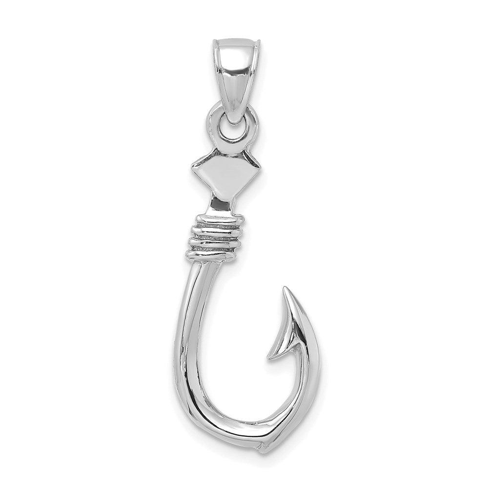 Gold Polished Fish Hook Pendants