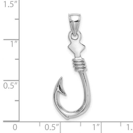 Gold Polished Fish Hook Pendants