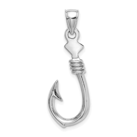 Gold Polished Fish Hook Pendants