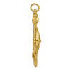 Gold Polished Anchor and Compass Pendants