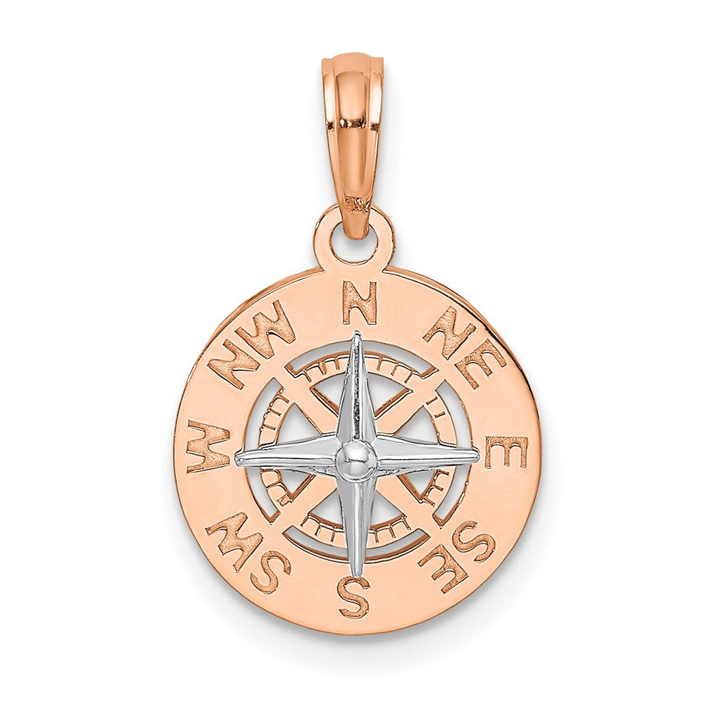 Gold Polished Compass Pendants