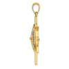 Gold Polished Compass Pendants