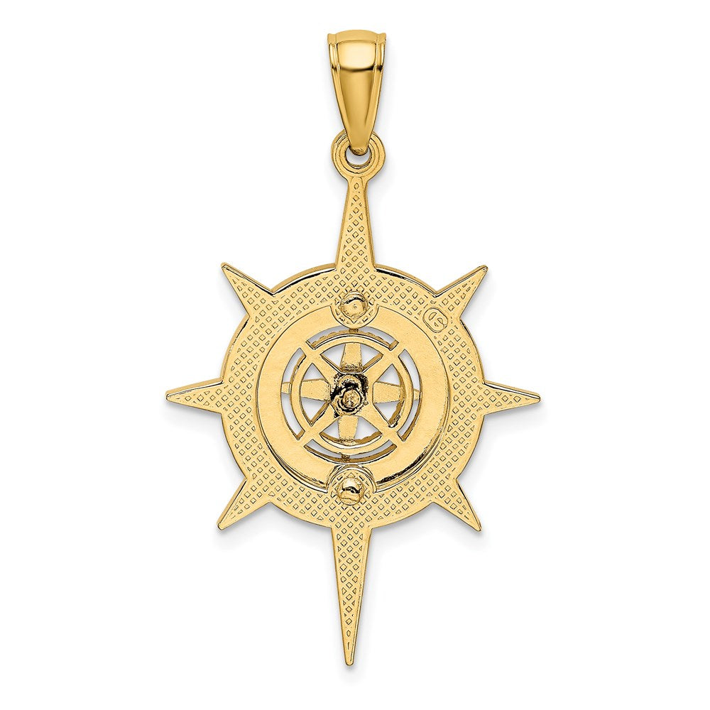 Gold Polished Compass Pendants