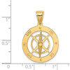 Gold Polished Compass Pendants