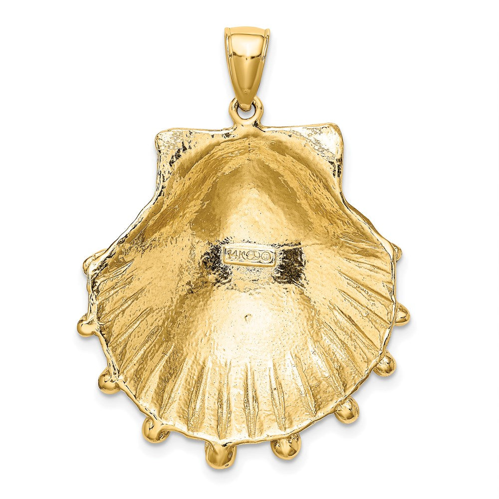 Gold Polished Sea Shell Pendants