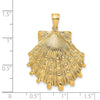 Gold Polished Sea Shell Pendants