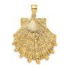 Gold Polished Sea Shell Pendants
