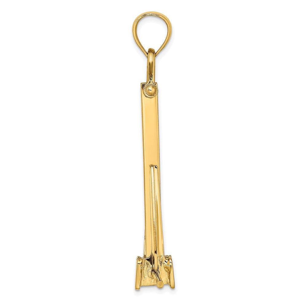 Gold Polished T-bar Anchor Pendants