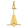 Gold Polished T-bar Anchor Pendants