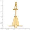 Gold Polished T-bar Anchor Pendants